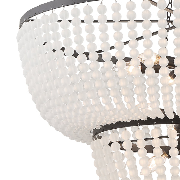 Kylie 24.75'' Eight Light Chandelier, Matte Black - Alternate Product Image 2.jpg