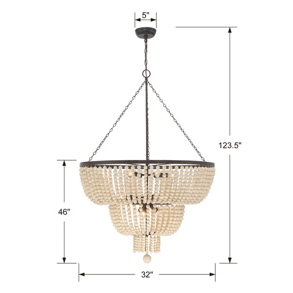 Kylie 32'' 12 Light Chandelier, Forged Bronze - Alternate Product Image 3.jpg