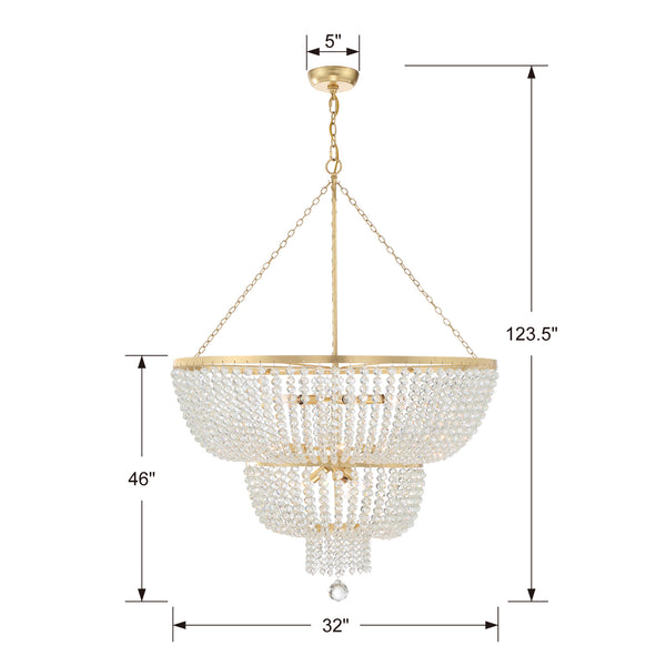 Kylie 32'' 12 Light Chandelier, Antique Gold - Alternate Product Image 3.jpg