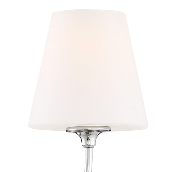 Sylvain 6" One Light Wall Sconce, Polished Chrome