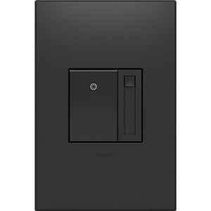 adorne® ADPD4FBL3P2G4 0-10V Paddle Dimmer, Graphite, with Microban®