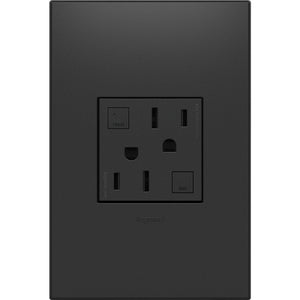 adorne® AGFTR2152G4 Tamper-Resistant 15A Duplex Self-Test GFCI Receptacles, Graphite