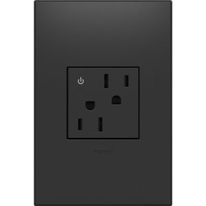 adorne® ARCD152G10 15A Tamper-Resistant Dual-Controlled Outlet, Graphite