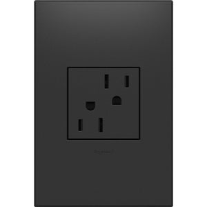 adorne® ARTR152G4 15A Dual Tamper-Resistant Outlet, Graphite