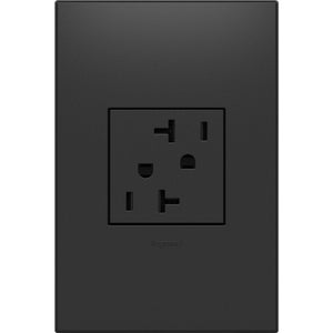 adorne® ARTR202G4 20A Dual Tamper-Resistant Outlet, Graphite