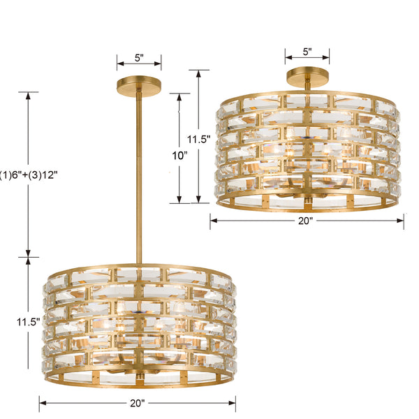Meryl 20'' Six Light Semi Flush Mount, Antique Gold - Alternate Product Image 2.jpg