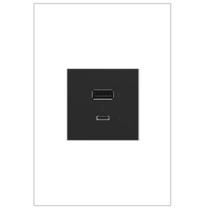 adorne® ARUSB2AC6G4 Ultra-Fast USB Type-A/C Outlet Module, Graphite