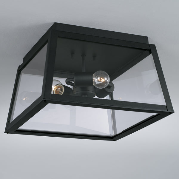 Layton 9'' Three Light Outdoor Flush Mount, Black - Alternate Product Image 2.jpg
