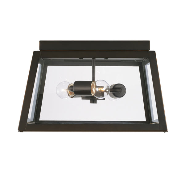 Layton 9'' Three Light Outdoor Flush Mount, Oiled Bronze - Alternate Product Image 1.jpg