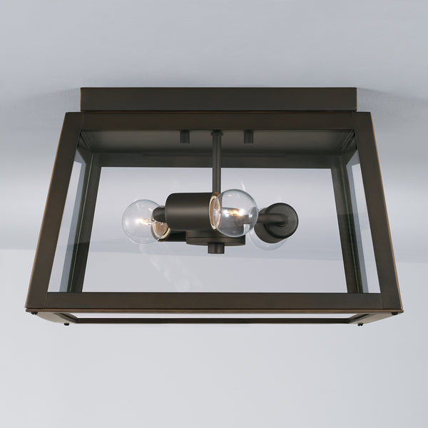 Layton 9'' Three Light Outdoor Flush Mount, Oiled Bronze - Alternate Product Image 2.jpg