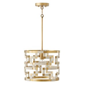 Mira 13.5'' One Light Pendant, Bleached Natural Jute and Brass - Alternate Product Image 1.jpg