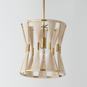 Stella 12.25'' One Light Pendant, Bleached Natural Rope and Brass - Alternate Product Image 2.jpg