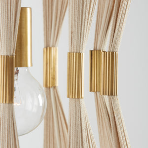 Stella 12.25'' One Light Pendant, Bleached Natural Rope and Brass Alt 4.jpg