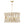 Stella 24.5'' Six Light Pendant, Bleached Natural Rope and Brass - Alternate Product Image 1.jpg