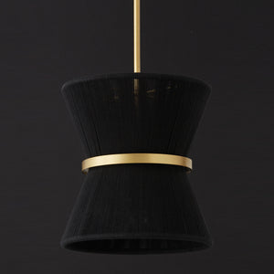 DeMille 12'' One Light Pendant, Black Rope and Brass - Alternate Product Image 2.jpg