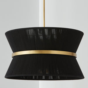 DeMille 24.25'' Eight Light Pendant, Black Rope and Brass - Alternate Product Image 1.jpg