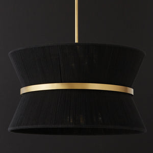 DeMille 24.25'' Eight Light Pendant, Black Rope and Brass - Alternate Product Image 2.jpg