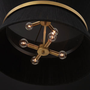 DeMille 24.25'' Eight Light Pendant, Black Rope and Brass Alt 4.jpg