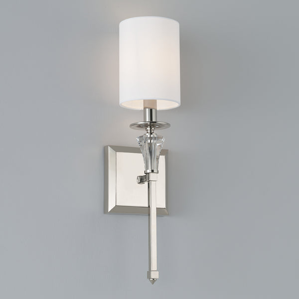 Lili 5" One Light Wall Sconce, Polished Nickel