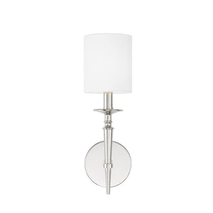Aurora 5" One Light Wall Sconce, Polished Nickel