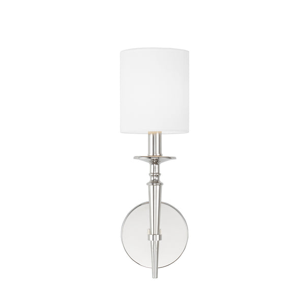 Aurora 5" One Light Wall Sconce, Polished Nickel