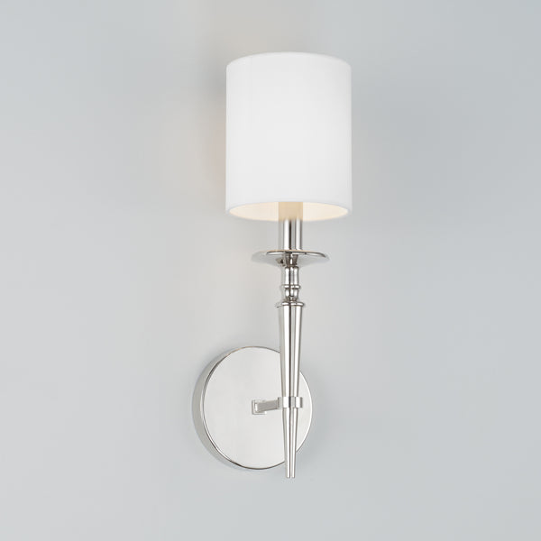 Aurora 5" One Light Wall Sconce, Polished Nickel