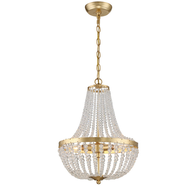 Kylie 14'' Three Light Chandelier, Antique Gold - Alternate Product Image 1.jpg