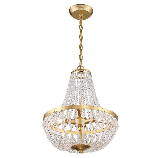 Kylie 14'' Three Light Chandelier, Antique Gold - Alternate Product Image 2.jpg