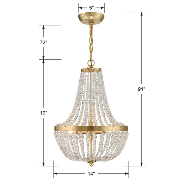 Kylie 14'' Three Light Chandelier, Antique Gold Alt 5.jpg