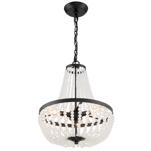 Kylie 14'' Three Light Chandelier, Matte Black - Alternate Product Image 2.jpg