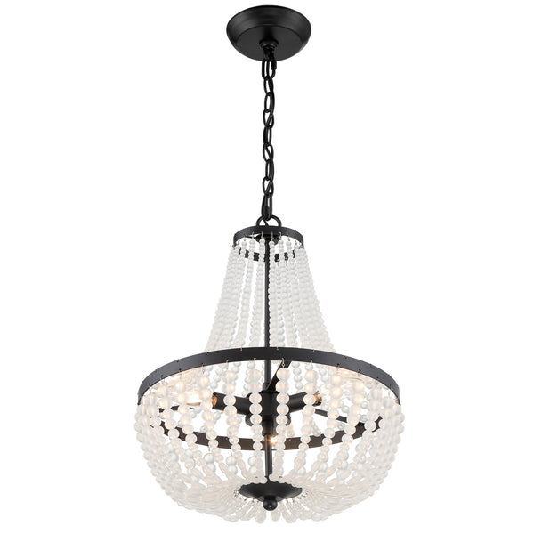 Kylie 14'' Three Light Chandelier, Matte Black - Alternate Product Image 2.jpg