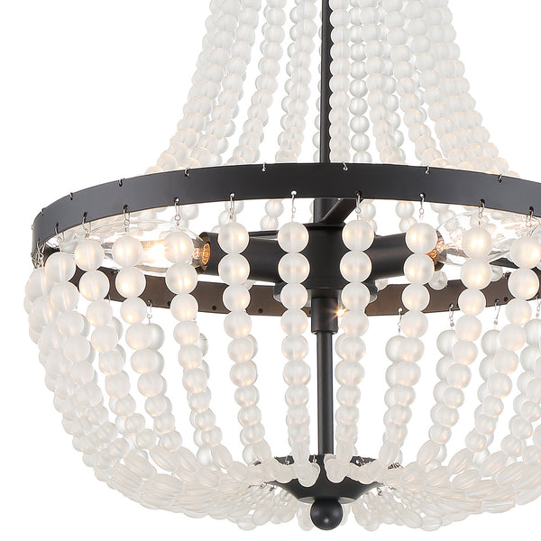 Kylie 14'' Three Light Chandelier, Matte Black - Alternate Product Image 3.jpg