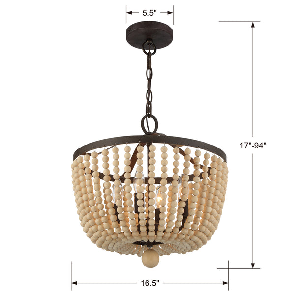 Kylie 16.5'' Four Light Chandelier, Forged Bronze Alt 5.jpg