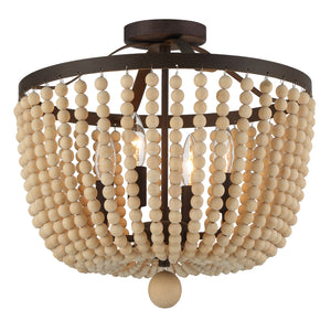 Kylie 16.5'' Four Light Semi Flush Mount, Forged Bronze - Alternate Product Image 1.jpg