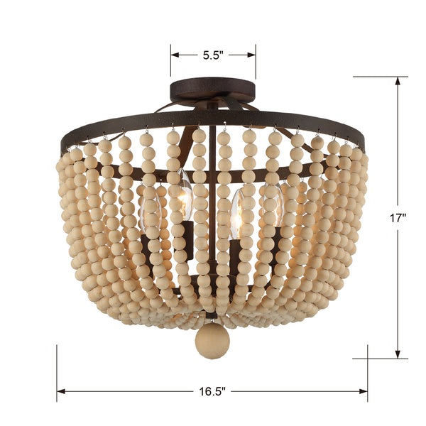 Kylie 16.5'' Four Light Semi Flush Mount, Forged Bronze Alt 4.jpg
