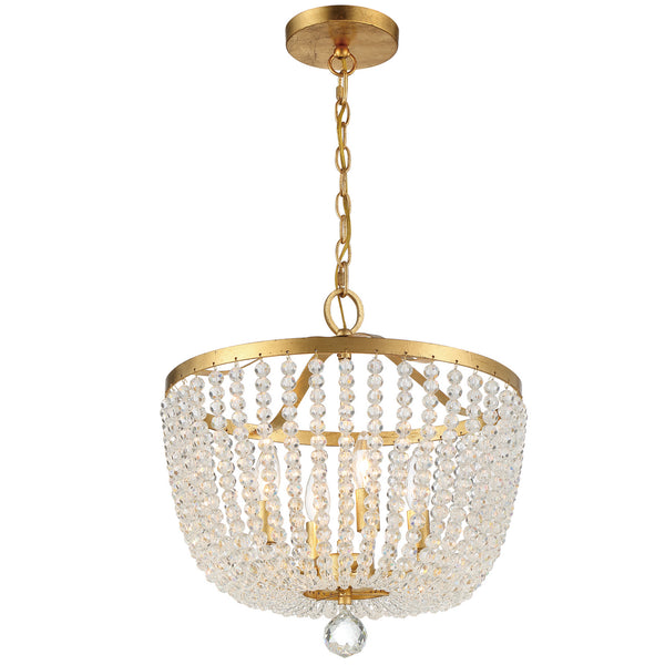 Kylie 16.5'' Four Light Chandelier, Antique Gold - Alternate Product Image 1.jpg