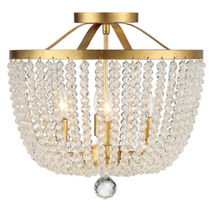 Kylie 16.5'' Four Light Semi Flush Mount, Antique Gold - Alternate Product Image 1.jpg