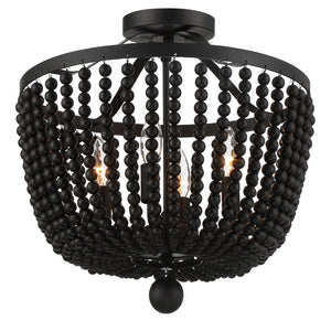 Kylie 16.5'' Four Light Semi Flush Mount, Matte Black - Alternate Product Image 1.jpg
