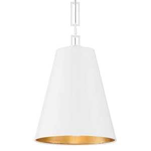 Adair 10'' Two Light Chandelier, Matte White / Antique Gold - Alternate Product Image 3.jpg
