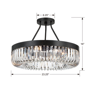 Allegra 23.25'' Eight Light Semi Flush Mount, Charcoal Bronze Alt 4.jpg