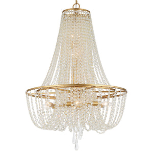 Arcina 24'' Nine Light Chandelier, Antique Gold - Alternate Product Image 1.jpg