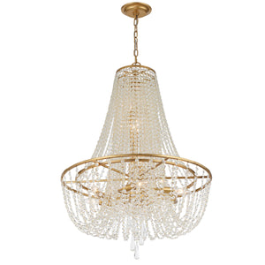 Arcina 24'' Nine Light Chandelier, Antique Gold - Alternate Product Image 3.jpg