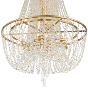 Arcina 24'' Nine Light Chandelier, Antique Gold Alt 4.jpg