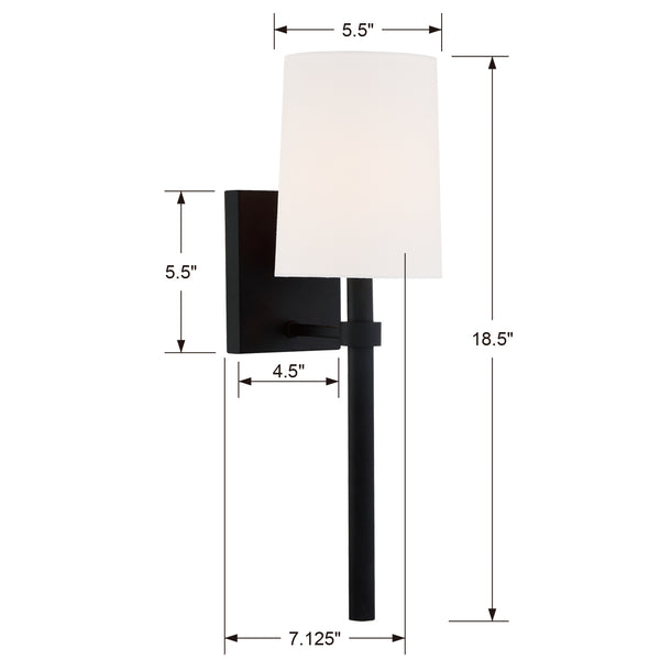 Broderick 5.5'' One Light Wall Sconce, Black Alt 5.jpg