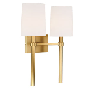Broderick 13.75'' Two Light Wall Sconce, Gold - Alternate Product Image 1.jpg