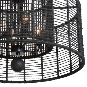 Jayda 25'' Four Light Chandelier, Matte Black - Alternate Product Image 3.jpg