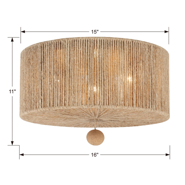 Jeslyn 16'' Three Light Flush Mount, Burnished Silver Alt 5.jpg