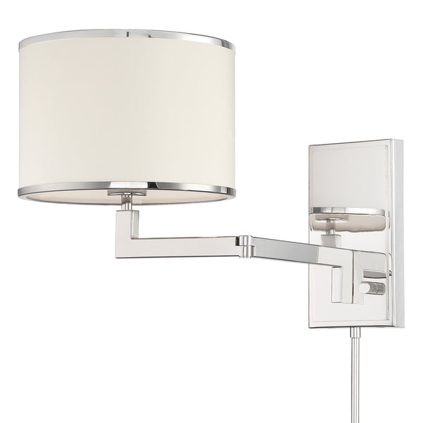 Madelyn 10'' One Light Wall Sconce, Polished Nickel - Alternate Product Image 1.jpg