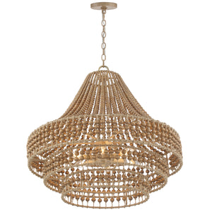 Sylvie 26.75'' Six Light Chandelier, Burnished Silver - Alternate Product Image 1.jpg