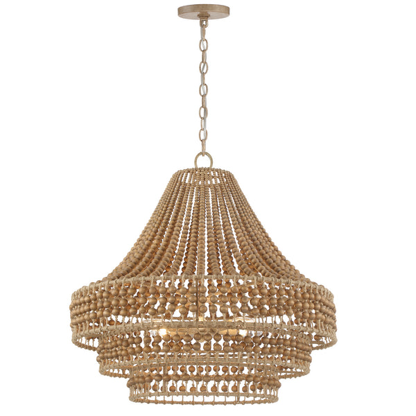 Sylvie 26.75'' Six Light Chandelier, Burnished Silver - Alternate Product Image 2.jpg